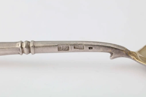 Russian Imperial-era Silver Caviar Spoon By Ovchinnikov, Moscow, 1913