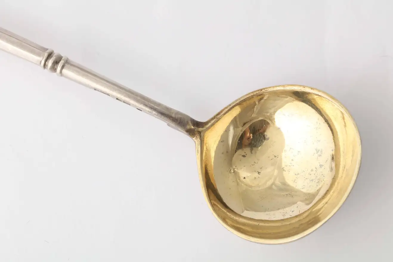 Russian Imperial-era Silver Caviar Spoon By Ovchinnikov, Moscow, 1913