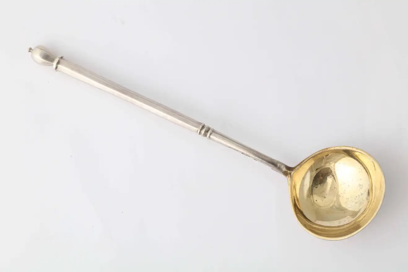 Russian Imperial-era Silver Caviar Spoon By Ovchinnikov, Moscow, 1913